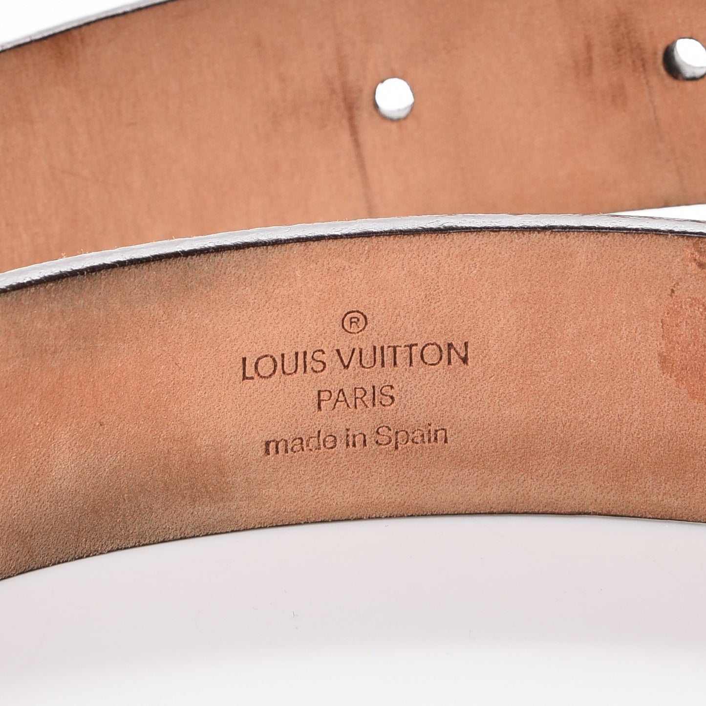 Monogram Ceinture Belt Silver Buckle 85 34