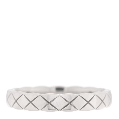 Chanel 18K White Gold Mini Coco Crush Ring 50 5.25 3 of 5