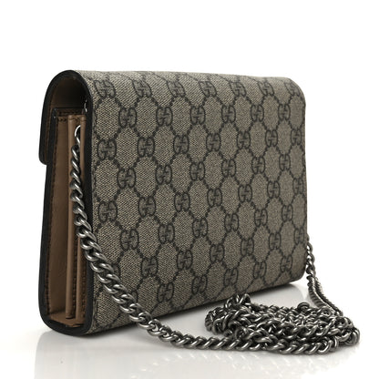 Gucci GG Supreme Monogram Mini Dionysus Chain Wallet Beige Taupe 3 of 9