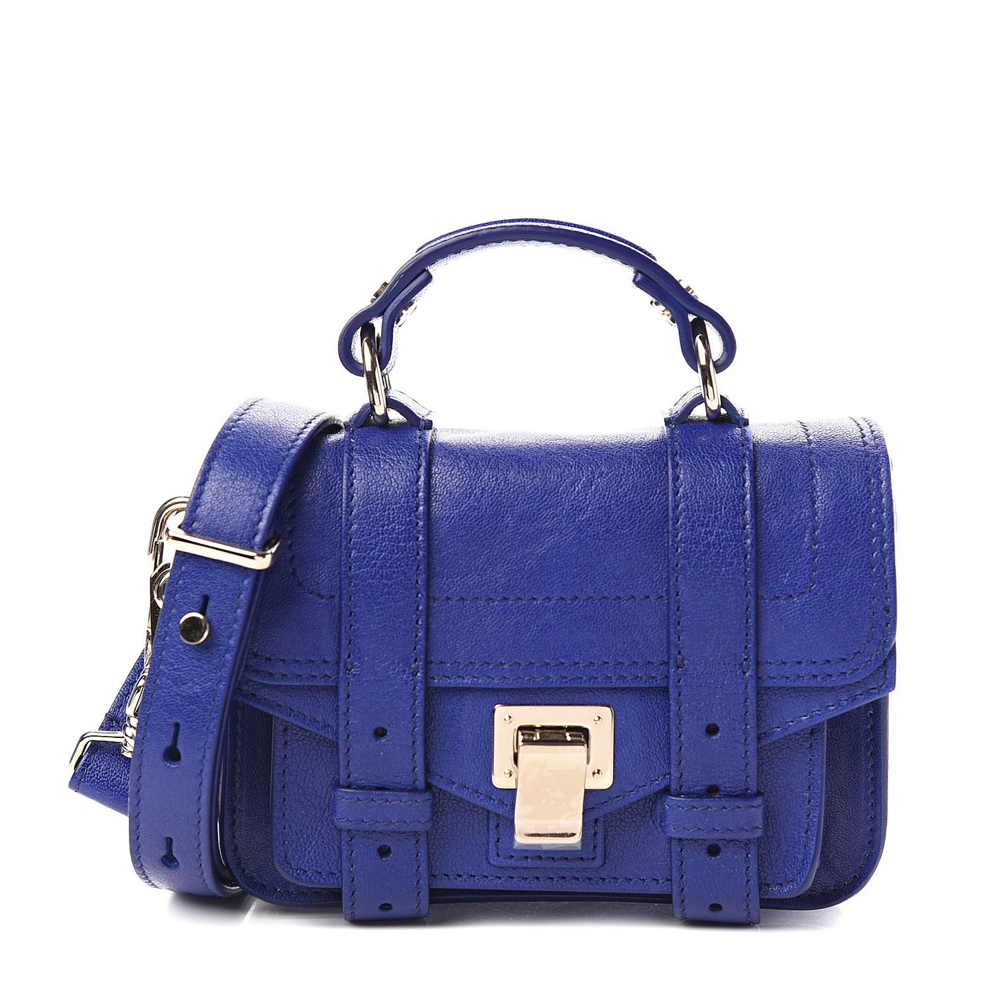 Lambskin Micro PS1 Satchel Sapphire