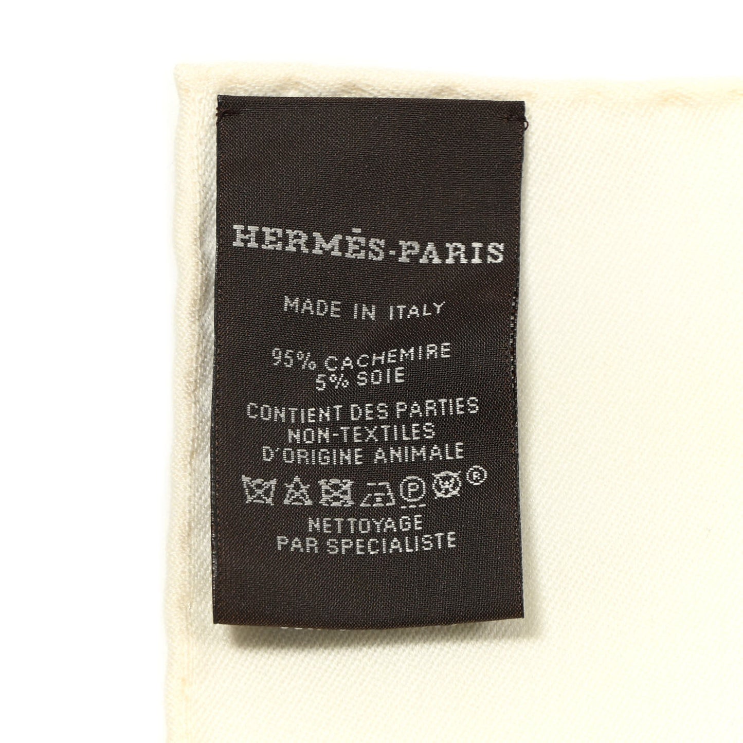 Cashmere Silk Bouclerie Moderne scarf 115 Ivoire