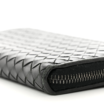 Bottega Veneta Nappa Intrecciato Zip Around Wallet Black 9 of 9