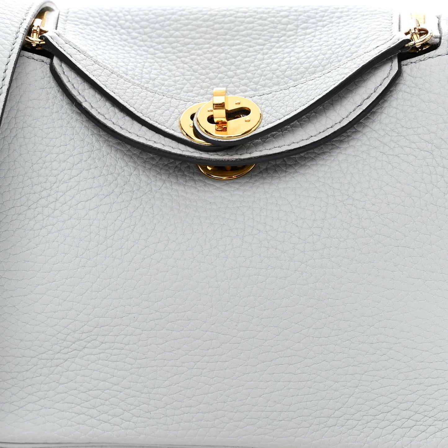 Taurillon Clemence Mini Lindy 20 Bleu Pale