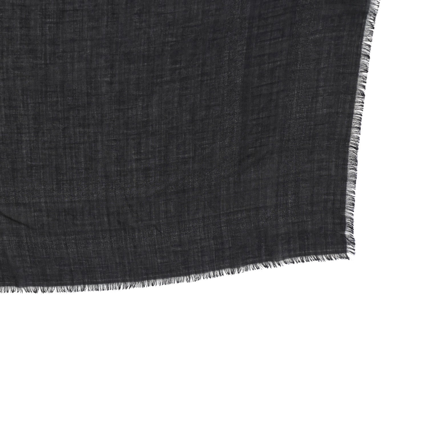 Christian Dior Wool Silk Oblique Shawl Black 3 of 4