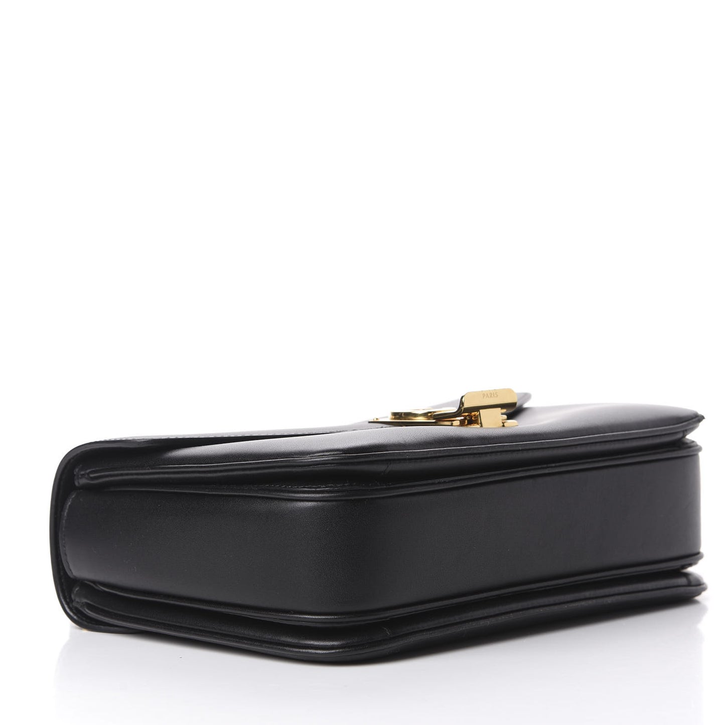 Shiny Calfskin Medium C Bag Black