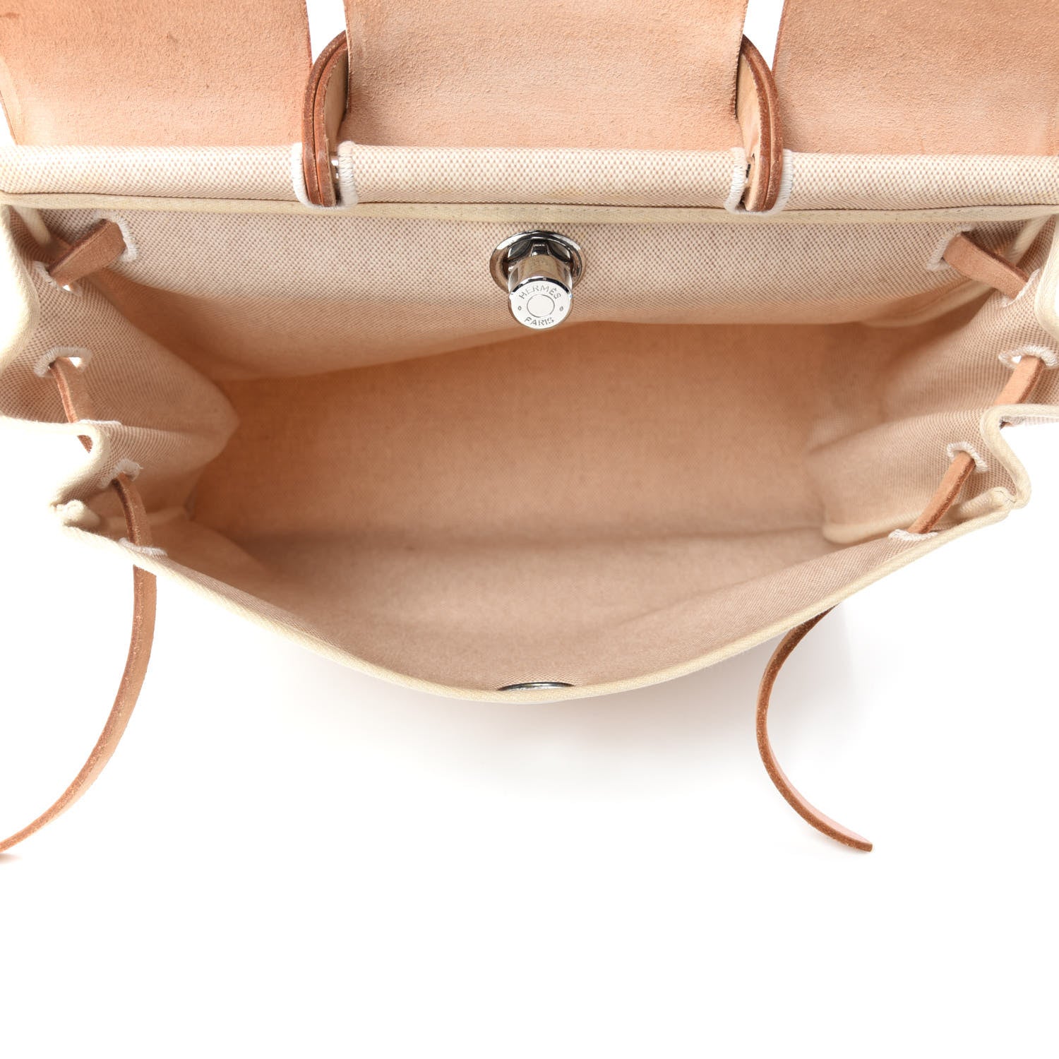 Hermes Toile Vache Calfskin Herbag 39 MM Natural 6 of 17