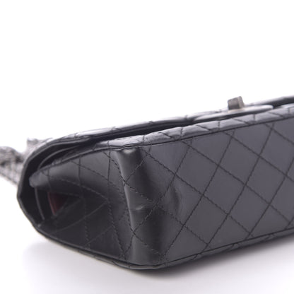 Chanel Aged Calfskin Quilted 2.55 Reissue 225 Flap Black 8 of 11