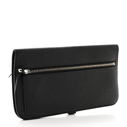 Hermes Togo Dogon Recto Verso Wallet Black 3 of 8