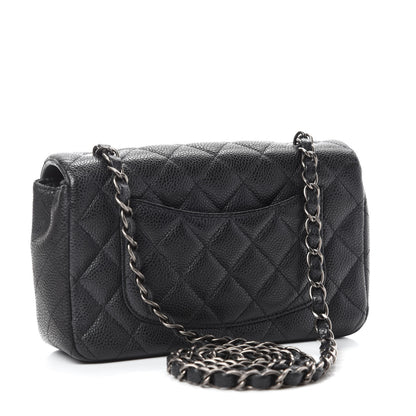 Chanel Caviar Quilted Mini Rectangular Flap Black 3 of 13