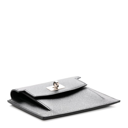 Hermes Epsom Kelly Pocket Compact Wallet Black 4 of 9