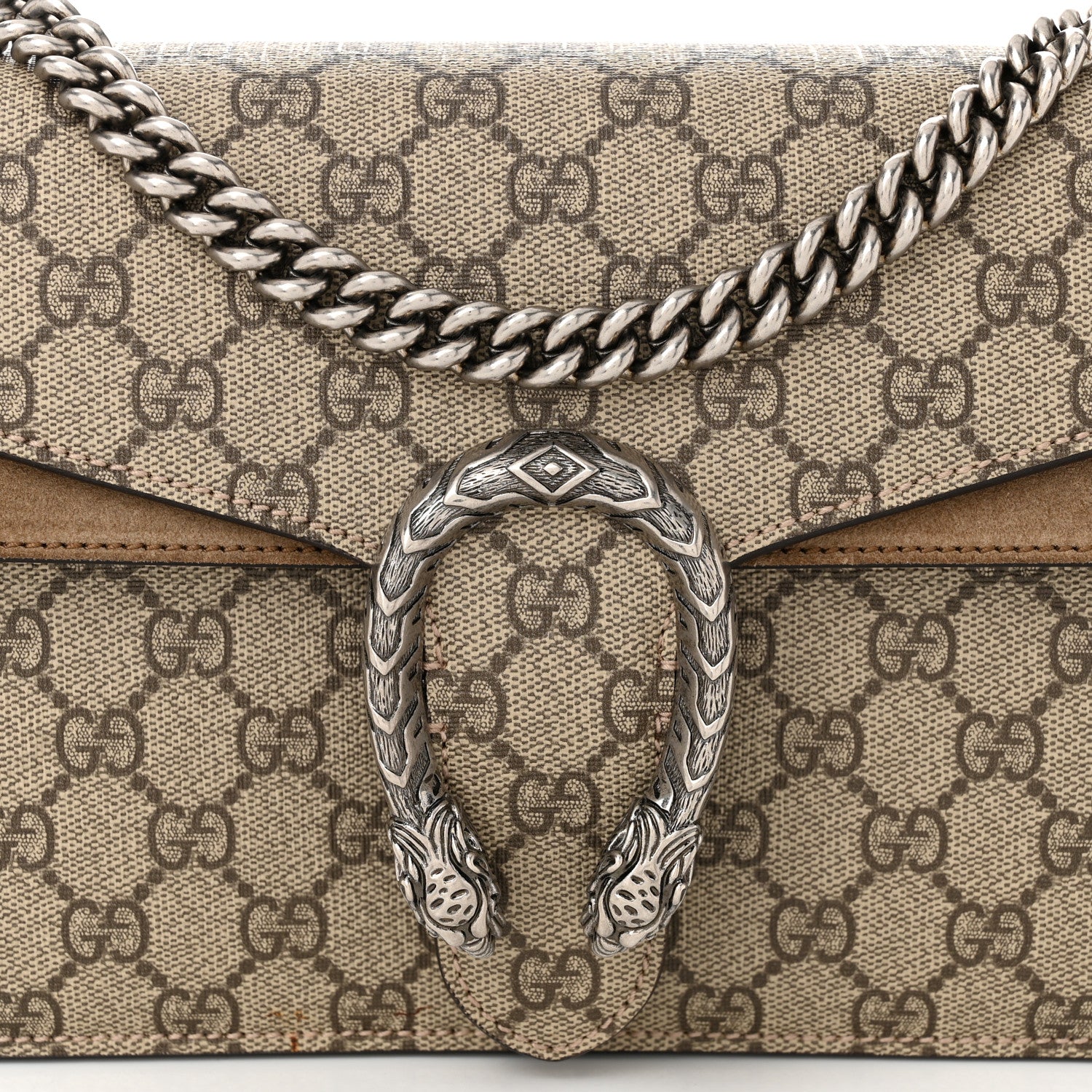 Gucci GG Supreme Monogram Small Dionysus Shoulder Bag Taupe 8 of 11