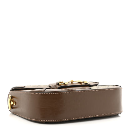 Gucci GG Supreme Monogram Web Mini Horsebit 1955 Shoulder Bag Beige Brown Sugar 4 of 10