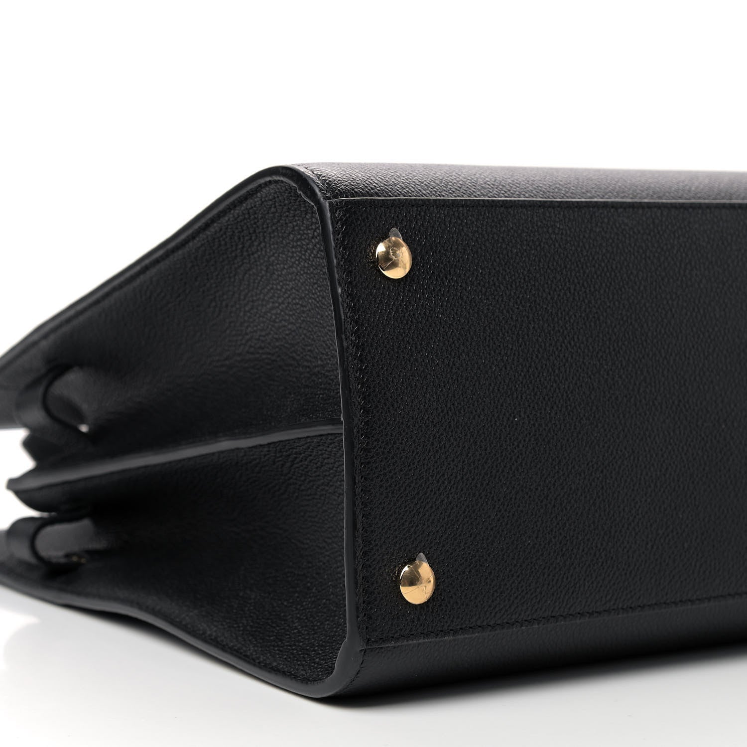 Burberry Grainy Calfskin Medium Title Bag Black 6 of 7