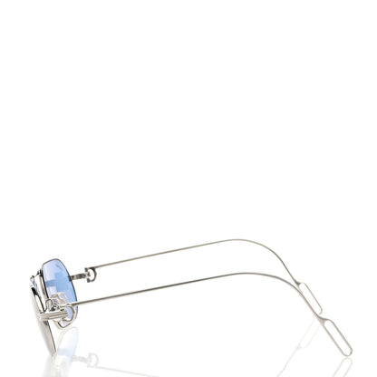 Cartier Metal Oval Sunglasses CG1D78BZ Silver 3 of 8