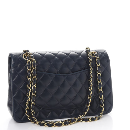 Chanel Lambskin Quilted Medium Double Flap Navy 3 of 15