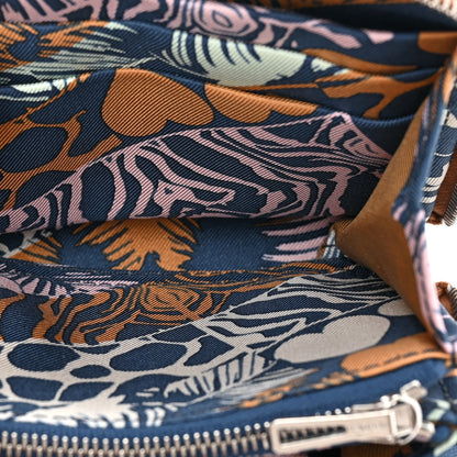 Hermes Evercolor Barenia Silk'In Compact Wallet Gold Bleu Navy Vert Fizz 5 of 12