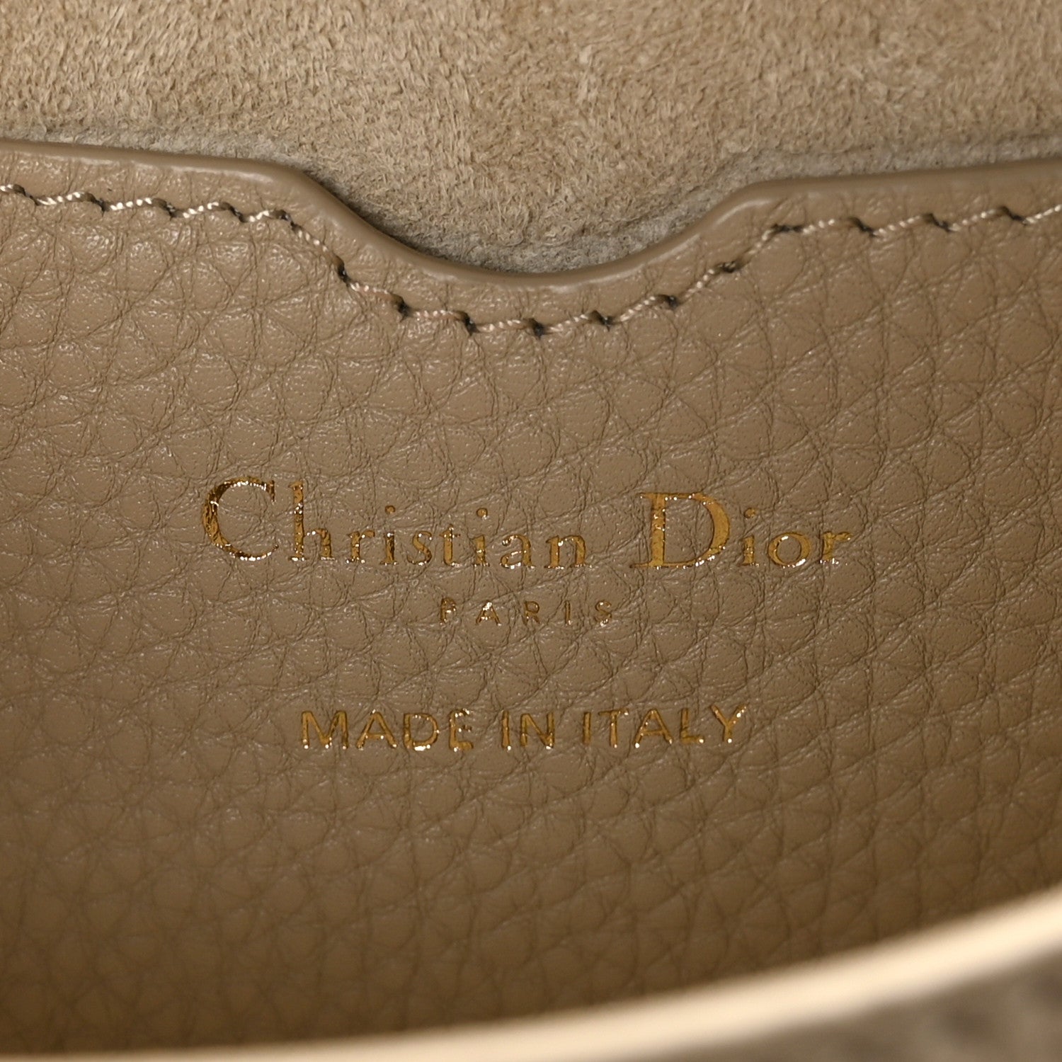 Christian Dior Grained Calfskin Medium Bobby Flap Beige 6 of 10