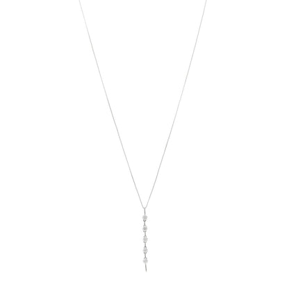 Parker & West by FASHIONPHILE Platinum Diamond .50ctw Drop Pendant Necklace 1 of 5