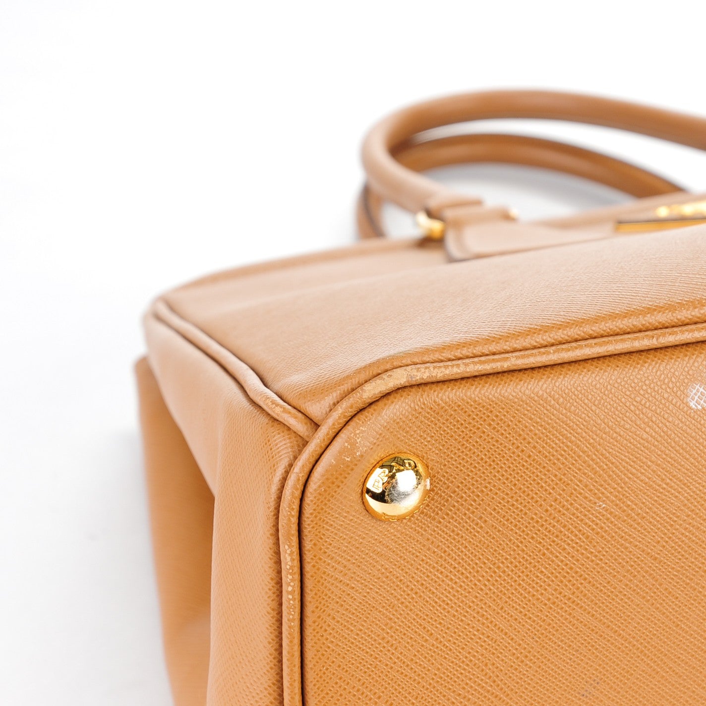 Saffiano Lux Parabole Tote Caramel