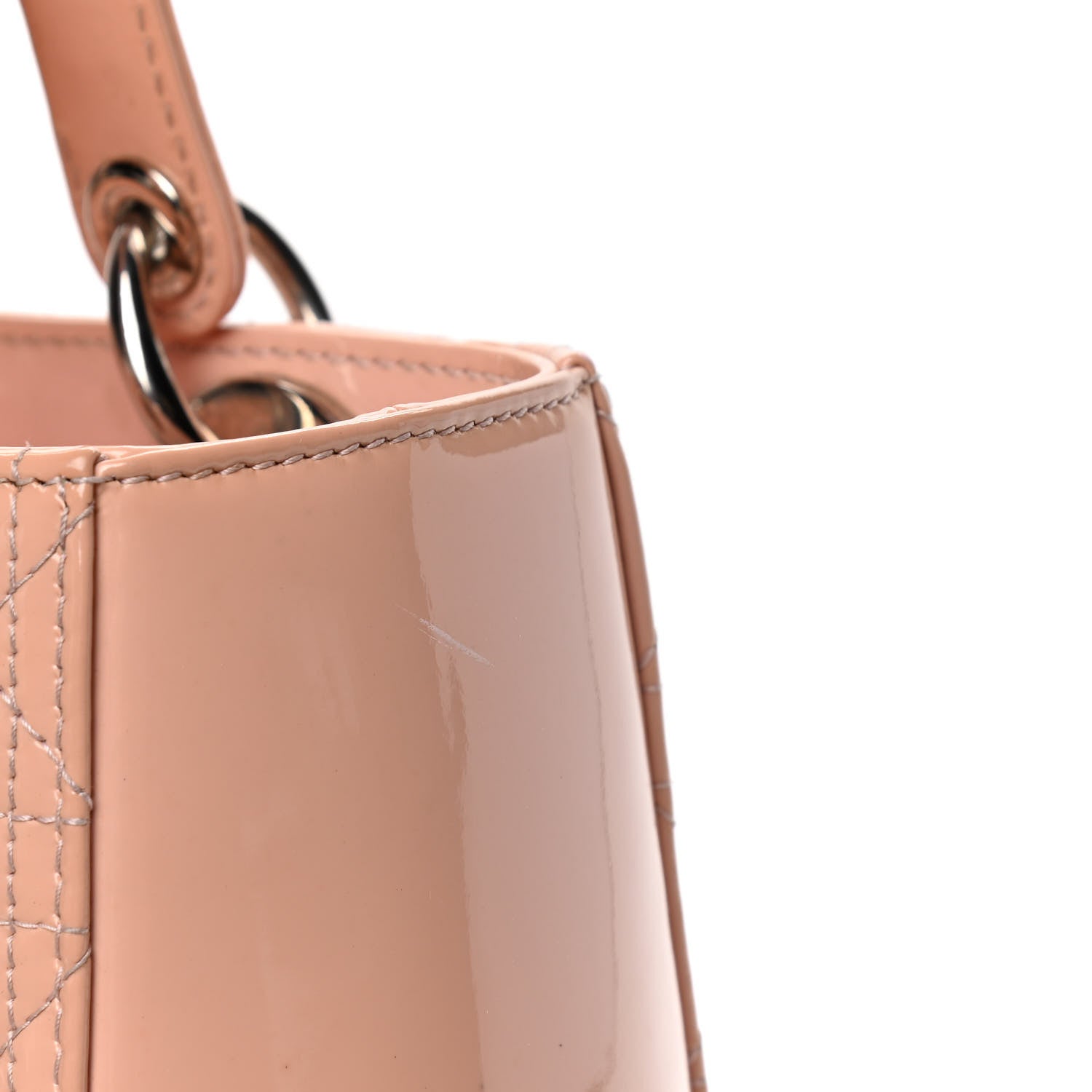 Christian Dior Patent Cannage Medium Lady Dior Rose Clair 6 of 6