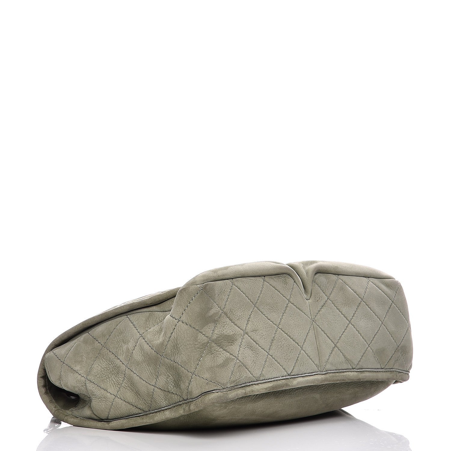 Chanel Ultra Soft Suede Calfskin Large Natural Beauty Flap Khaki 4 of 7