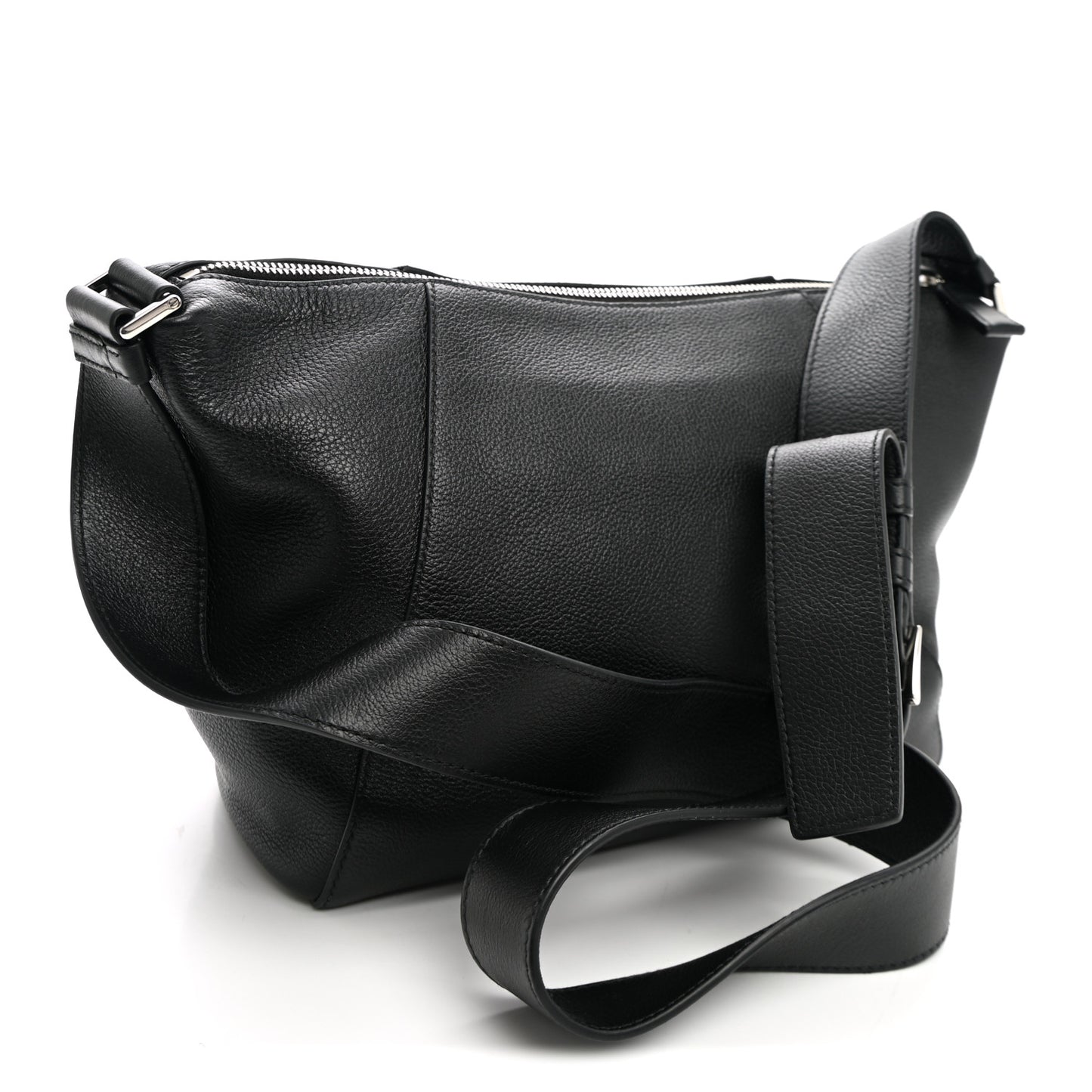 Vitello Daino Messenger Bag Black