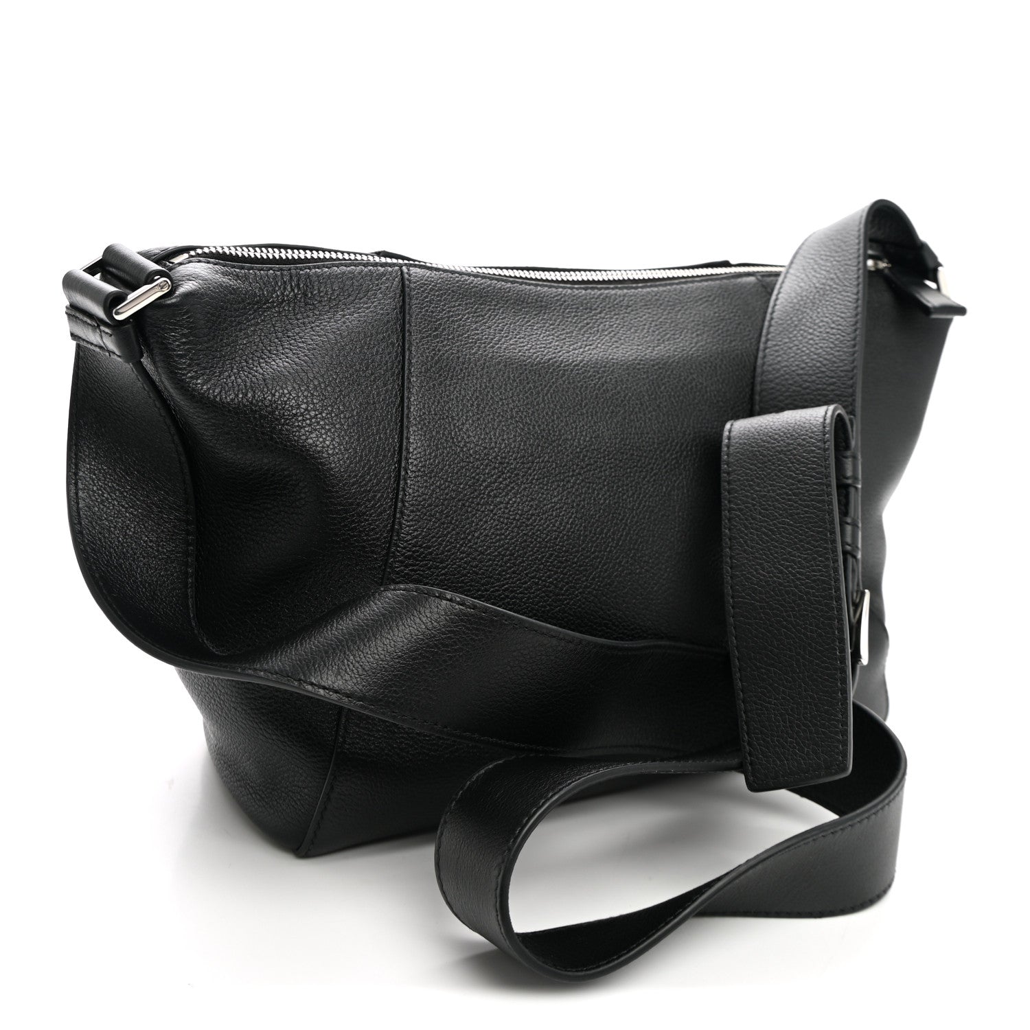 Prada Vitello Daino Messenger Bag Black 3 of 9