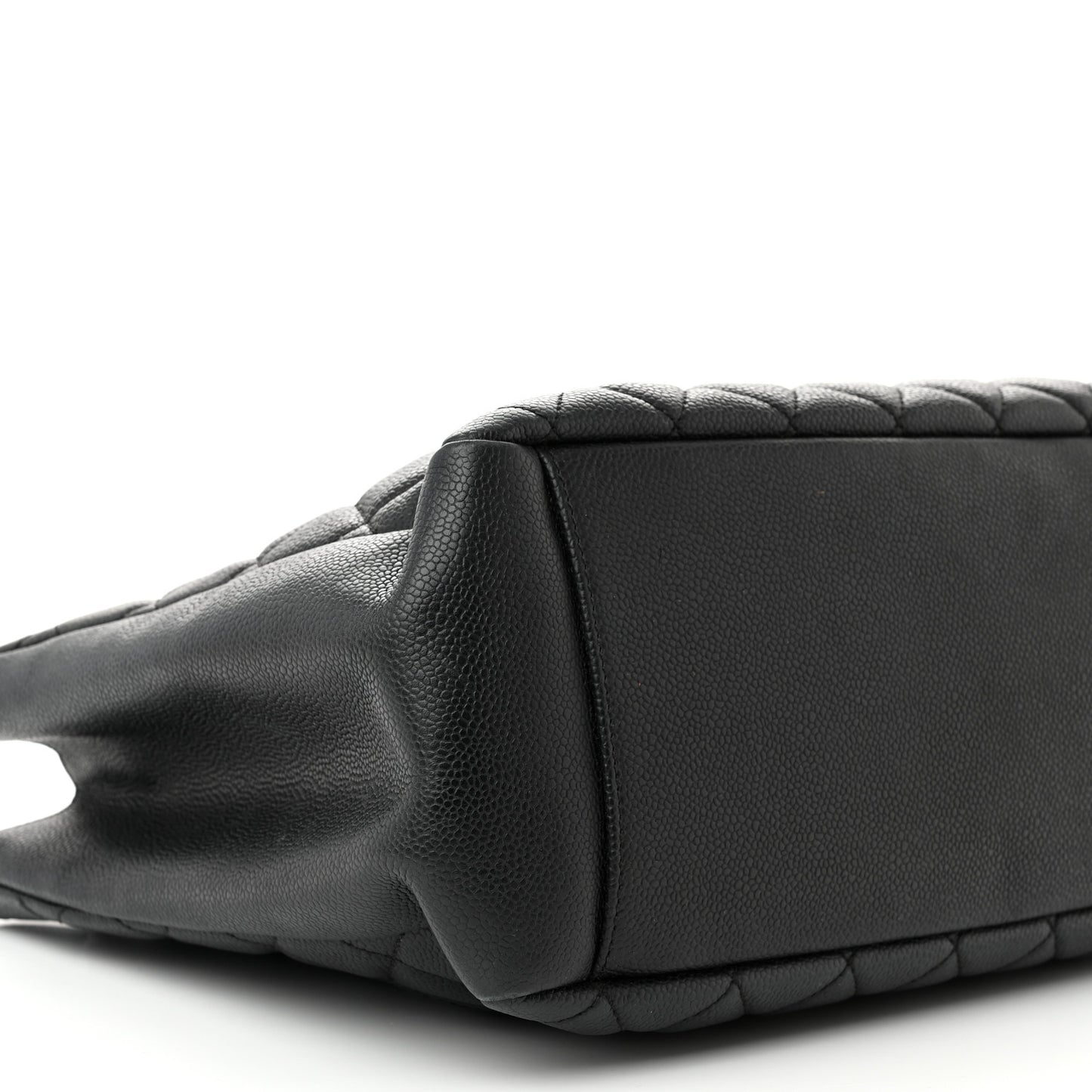 Caviar Quilted Grand Shopping Tote GST Black