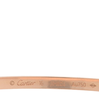Cartier 18K Pink Gold Small LOVE Bracelet 16 2 of 6
