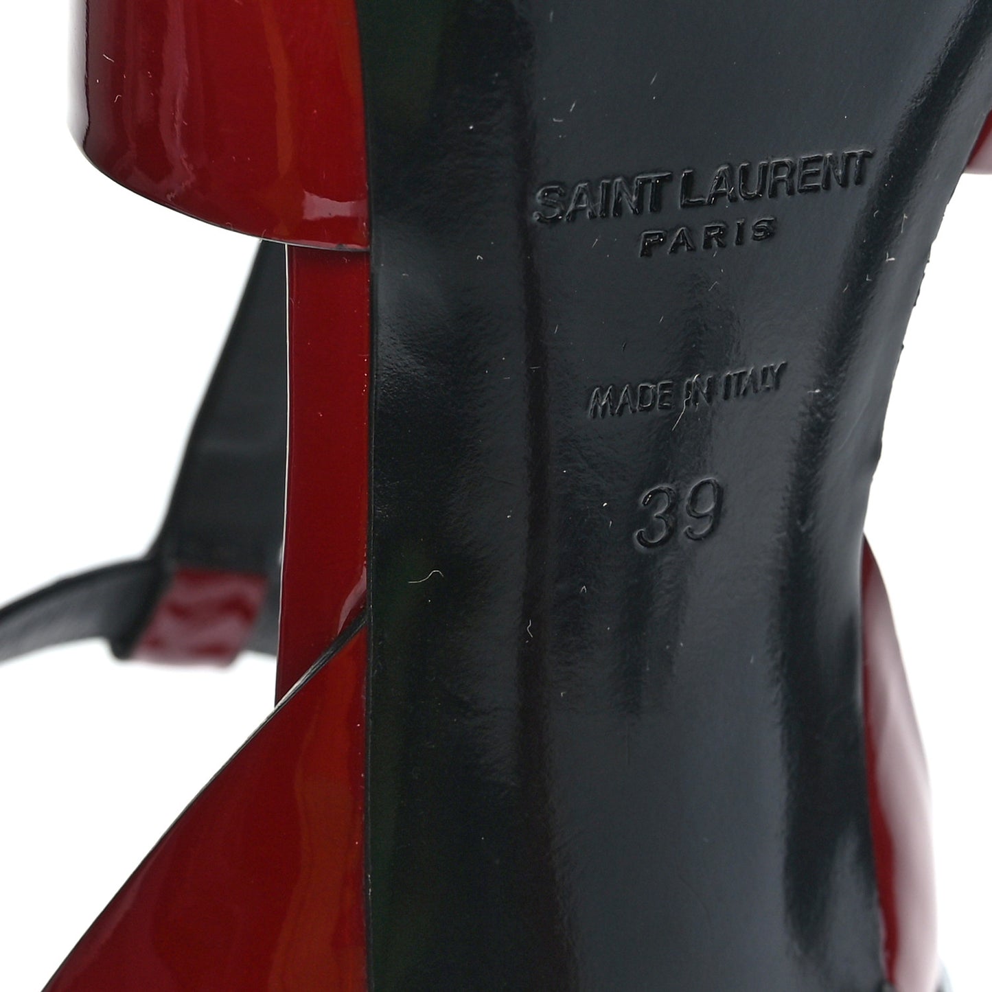 Patent Calfskin Tribute 105 Sandals 39 Hot Red