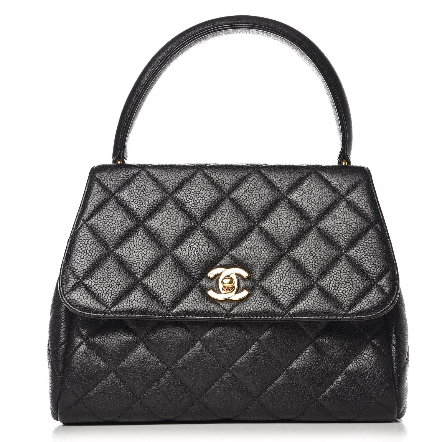 Chanel Caviar Quilted Medium Kelly Flap Bag Black 1 of 10