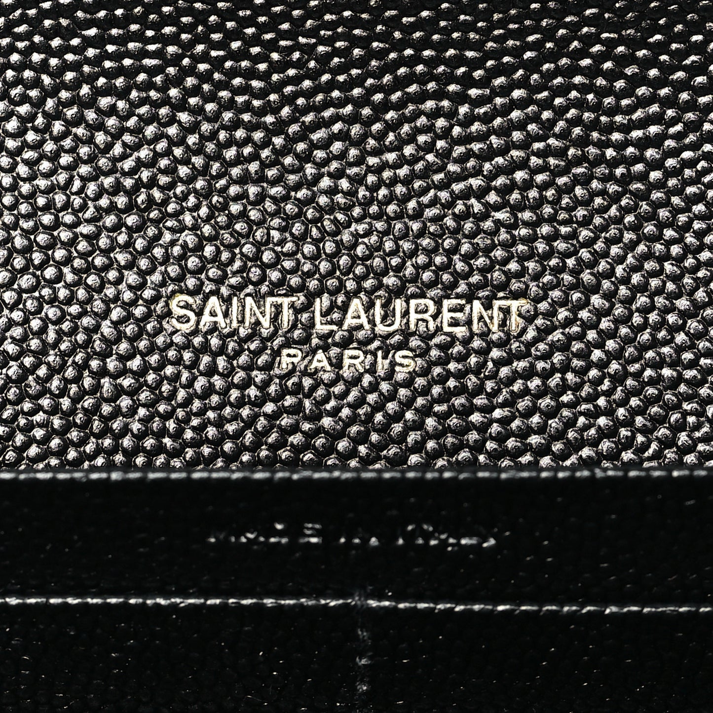 Grain De Poudre Mixed Matelasse Triquilt Large Monogram Wallet Black