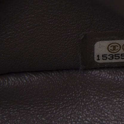 Chanel Patent Calfskin Quilted Maxi Double Flap Grey 9 of 12