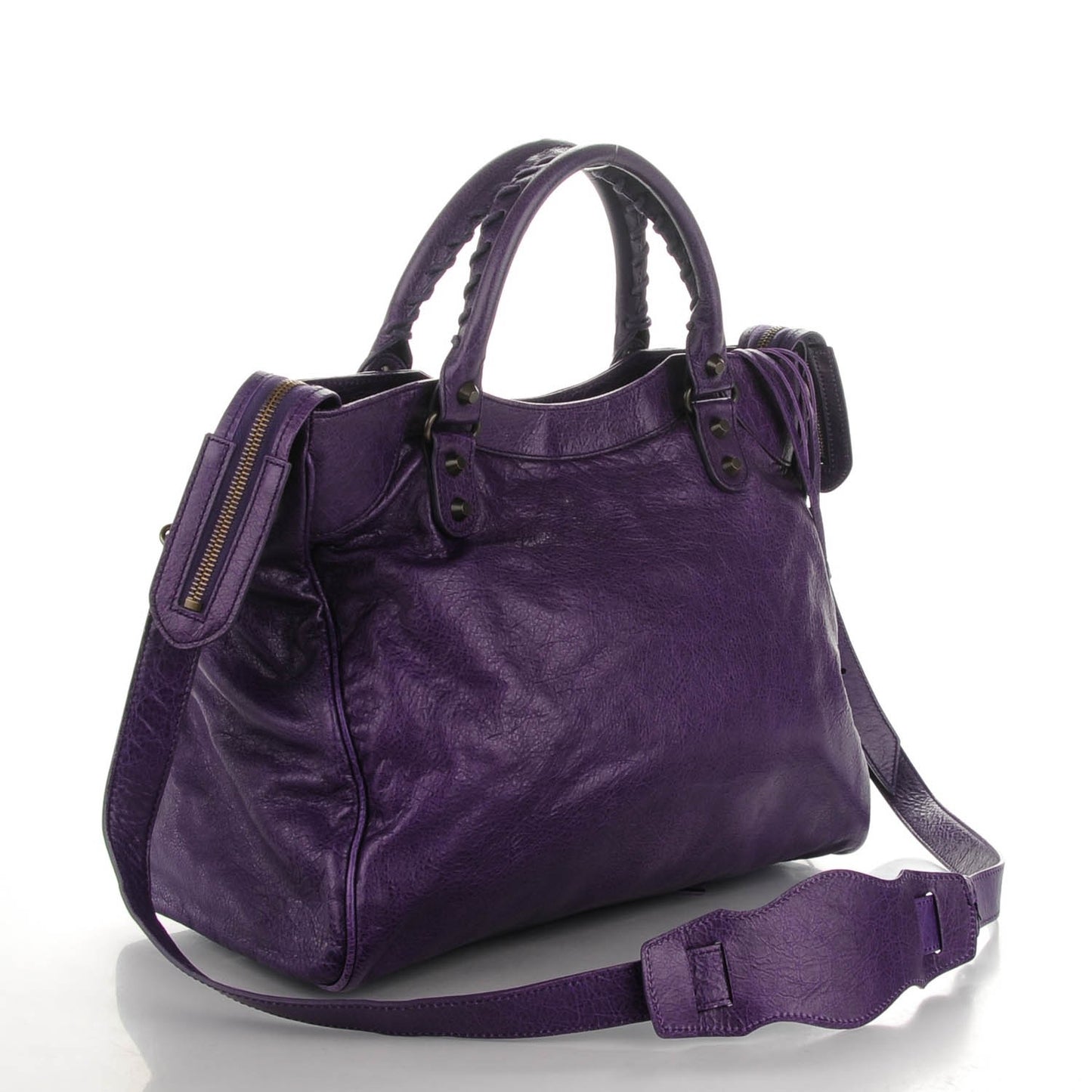 Agneau Classic Hardware Velo Dark Violet