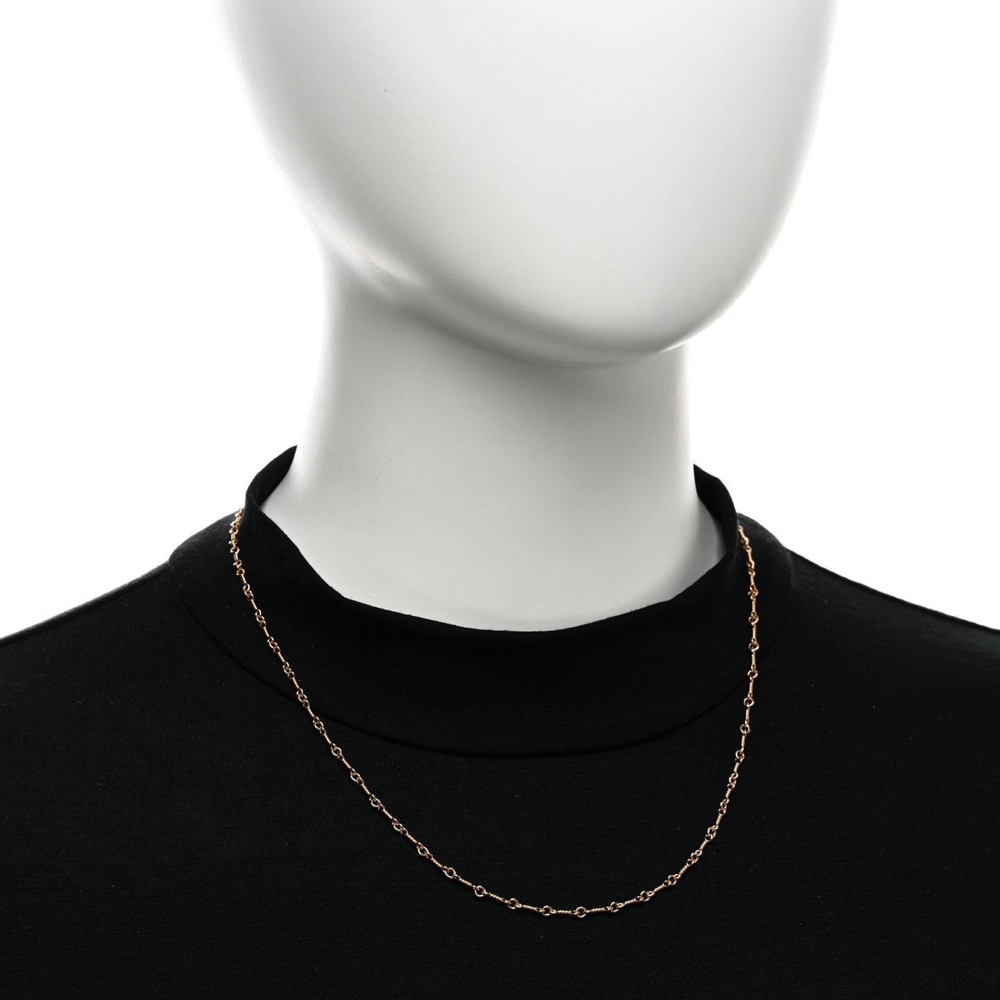 22K Yellow Gold Twist Chain Necklace