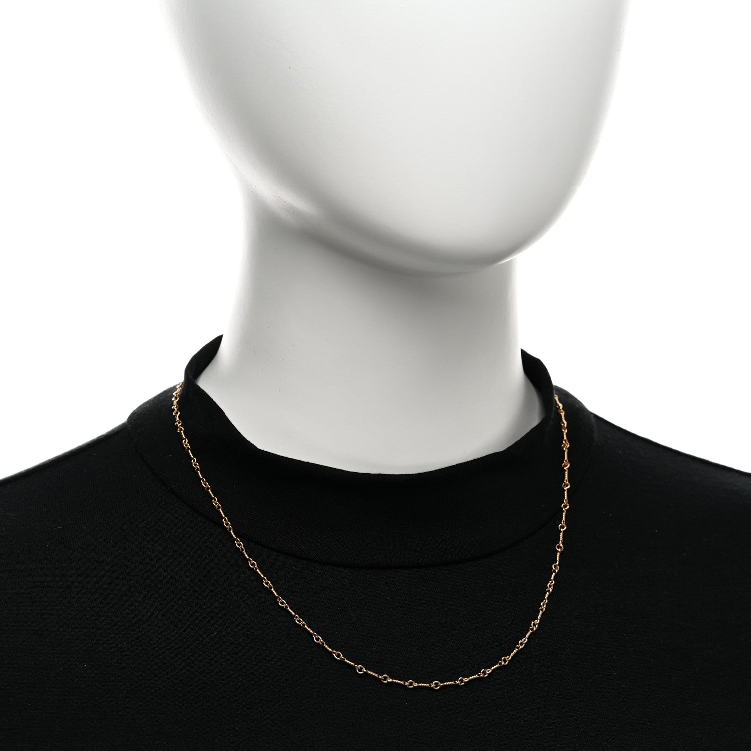 Chrome Hearts 22K Yellow Gold Twist Chain Necklace 2 of 4
