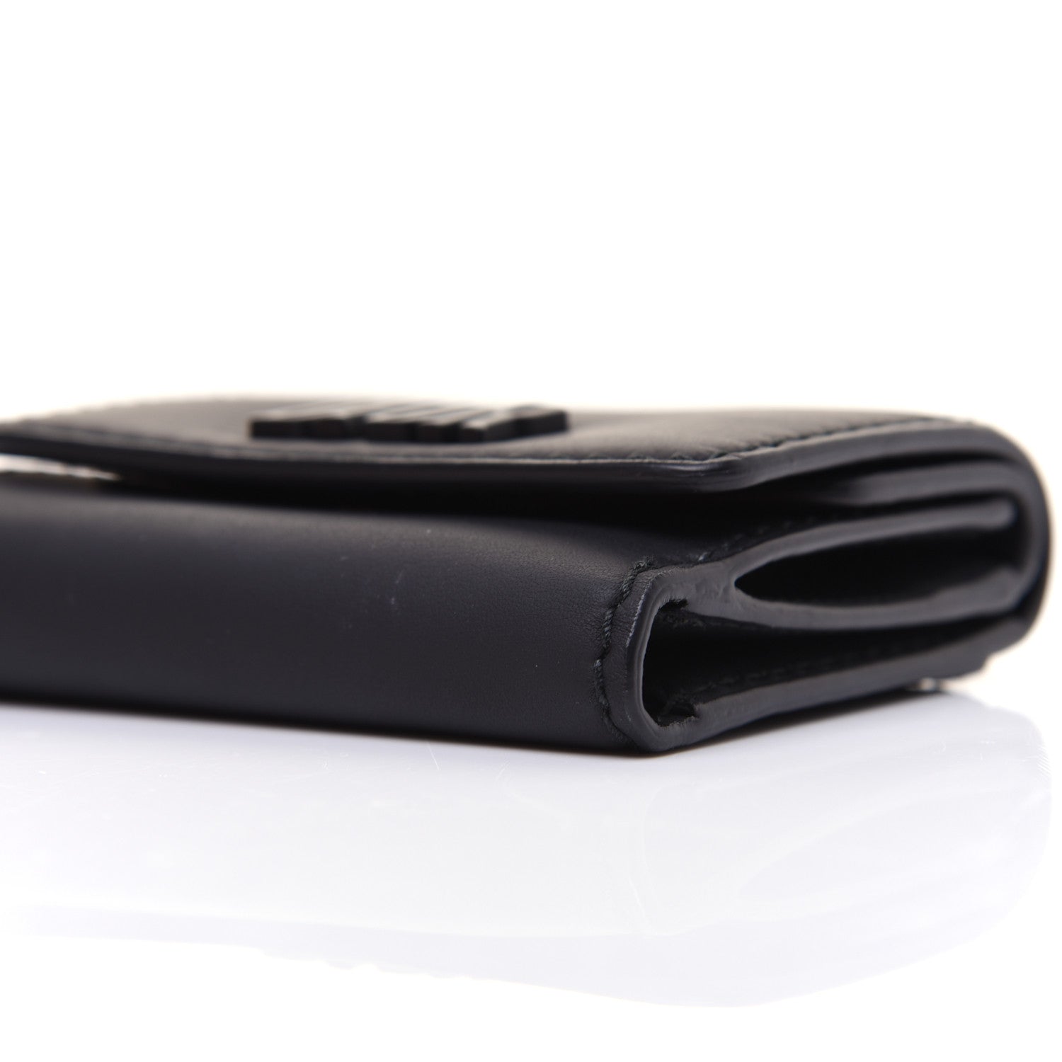 Christian Dior Ultra Matte Calfskin Medium Wallet Black 8 of 14