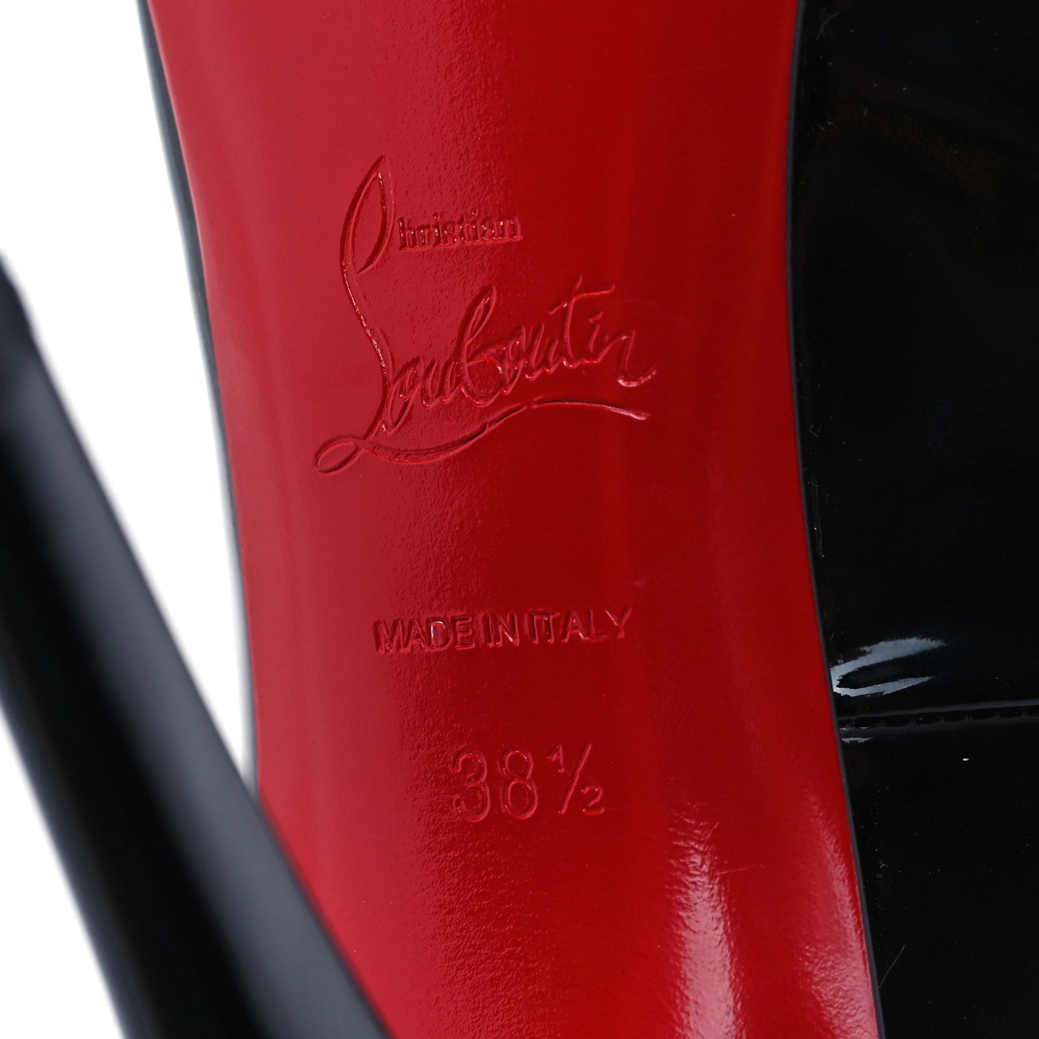 Christian Louboutin Patent New Very Prive 120 Pumps 38.5 Black 7 of 11