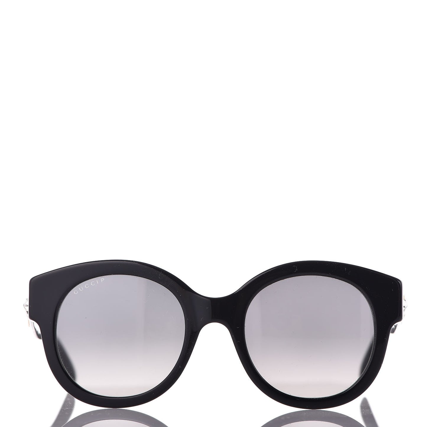 Round Frame GG Star Sunglasses GG0207S Black