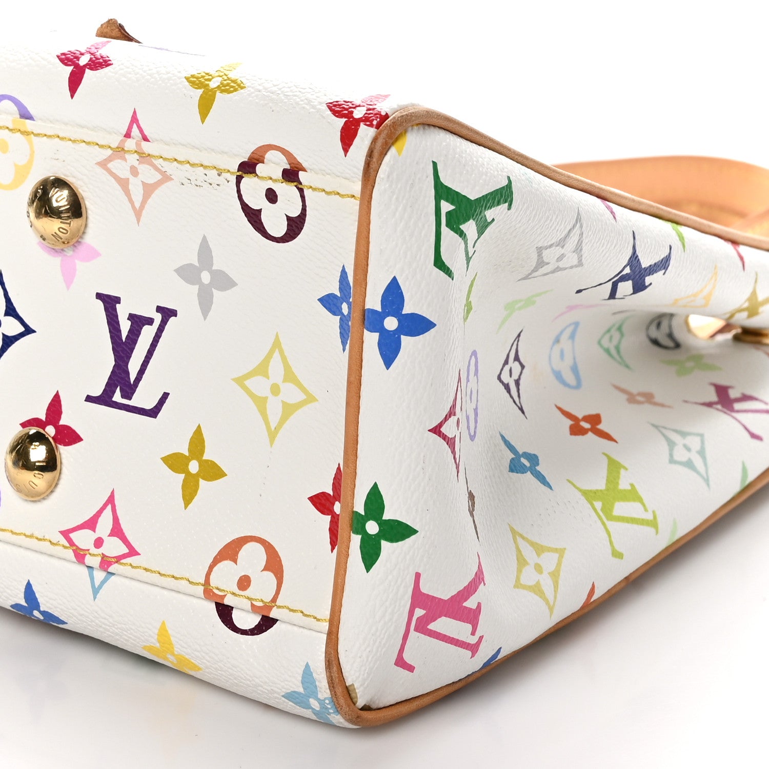 Louis Vuitton Monogram Multicolor Aurelia MM White 9 of 10