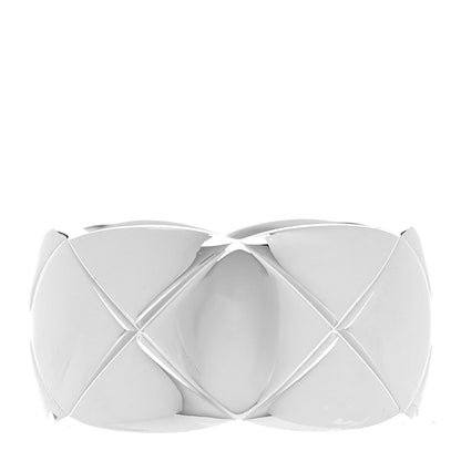 Chanel 18K White Gold Large Coco Crush Ring 51 5.75 3 of 5