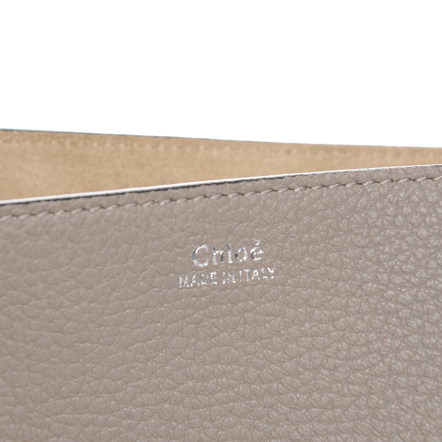 Grained Lambskin Drew Shoulder Bag Motty Grey