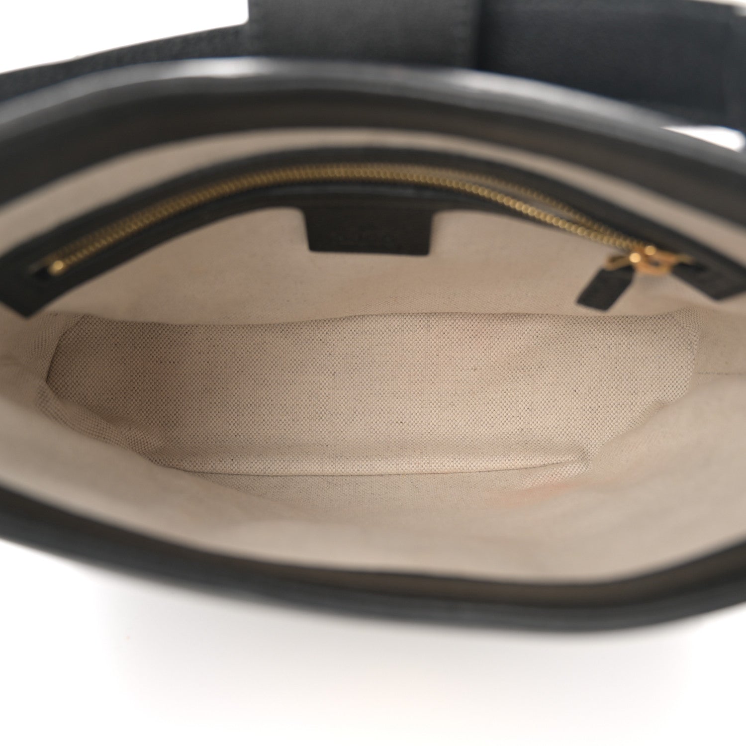 Gucci Wonka Grain Calfskin GG Monogram Debossed Small Padlock Shoulder Bag Black 5 of 10