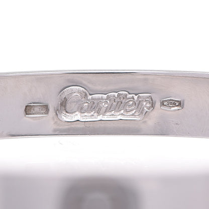 Cartier 18K White Gold LOVE Bracelet 16 5 of 7