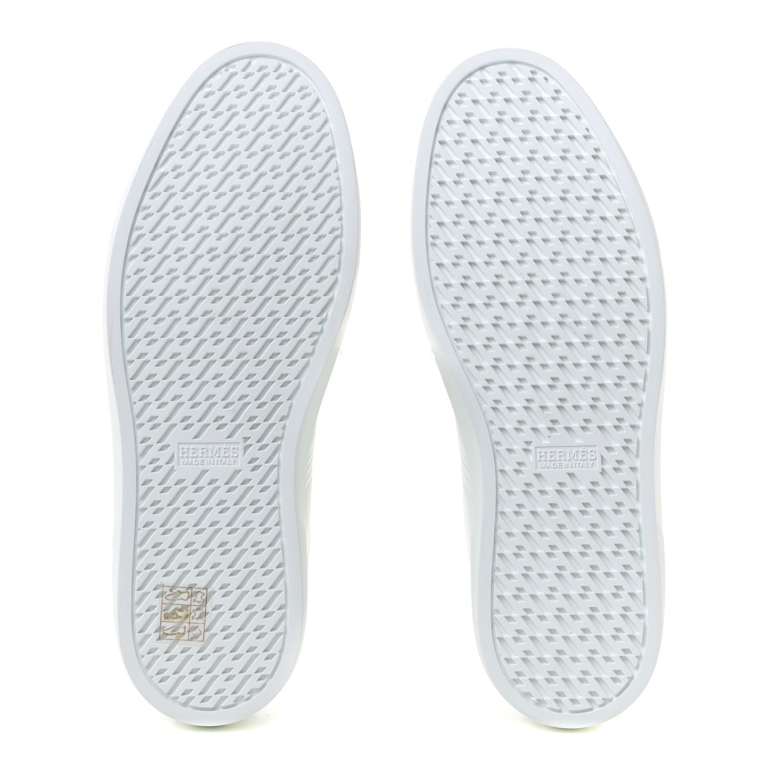 Hermes Calfskin Womens Advantage Sneakers 39 White 6 of 10