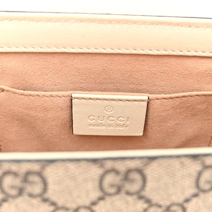 Gucci GG Supreme Monogram Calfskin Small Padlock Shoulder Bag Beige Mystic White Sun Oil 6 of 9
