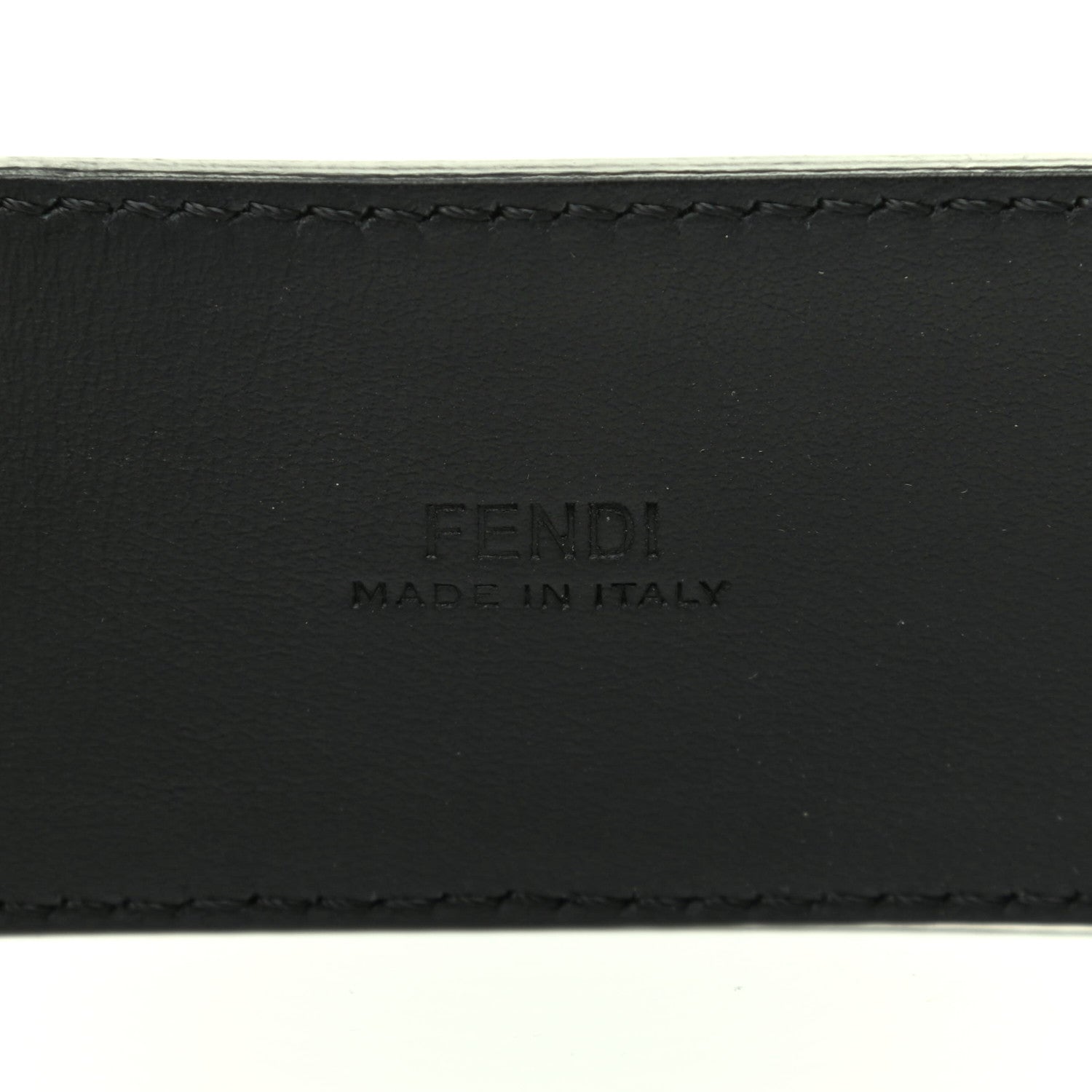 Fendi Vitello Century Bi-Color FF 1974 Embossed Belt 105 42 Maya Black 5 of 5