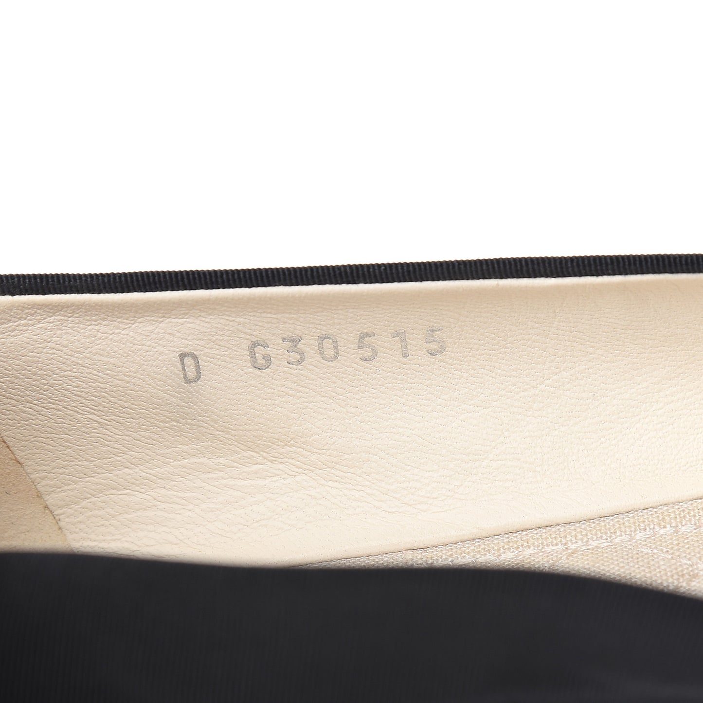 Grosgrain Crystal Bow Cap Ballet Flats 36.5 Black