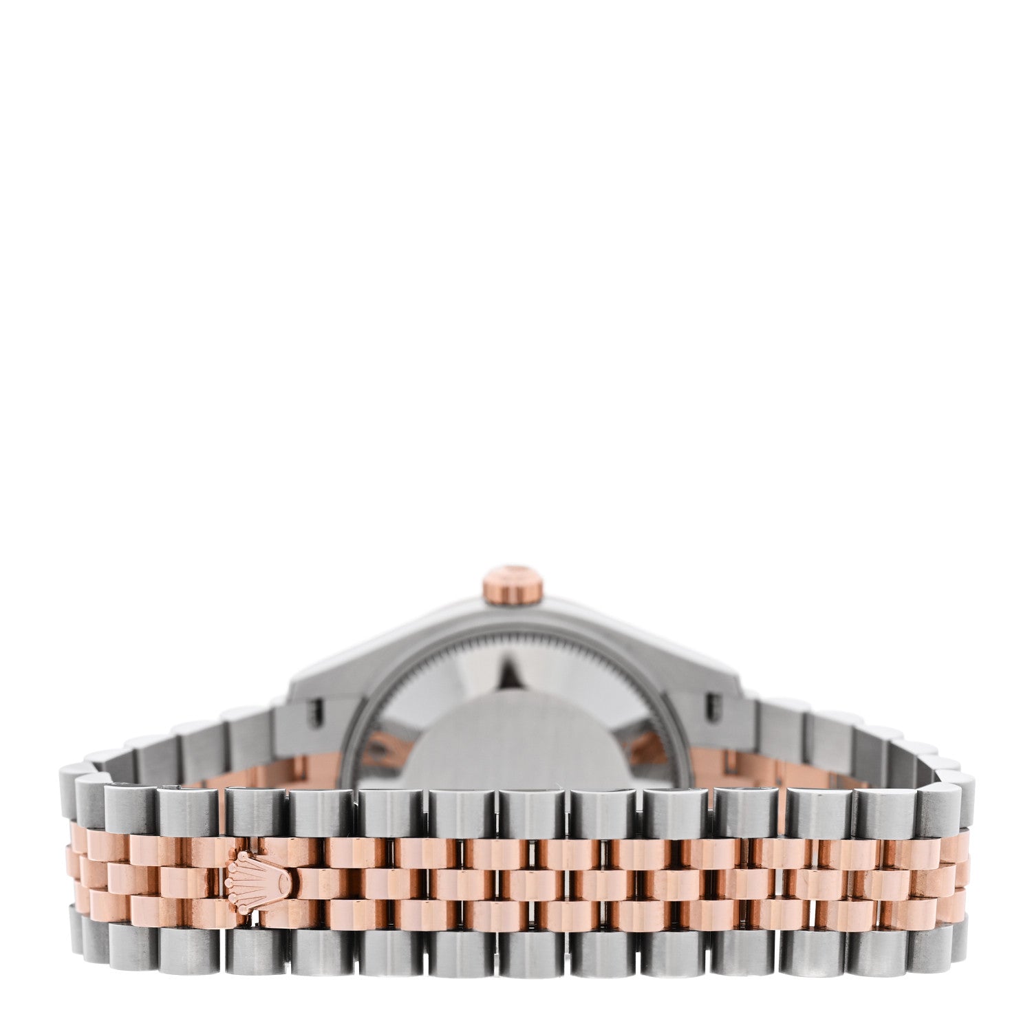 Rolex Stainless Steel 18K Everose Gold 31mm Oyster Perpetual Datejust Watch Sundust Roman 278271 3 of 5