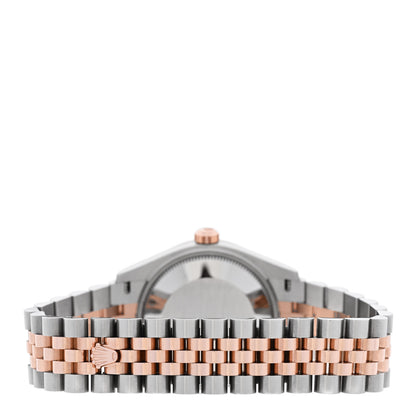 Rolex Stainless Steel 18K Everose Gold 31mm Oyster Perpetual Datejust Watch Sundust Roman 278271 3 of 5